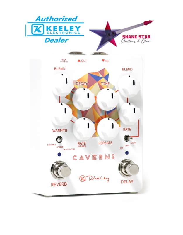 Keeley Caverns Reverb/Delay Analog-Style Tape Delay With Modulation Options + Spring, Shimmer or Modulated Reverb! image 1