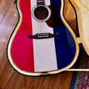 Fender Buck Owens Signature Kingman Acoustic/Electric, Red, White, and Blue hardshell Case