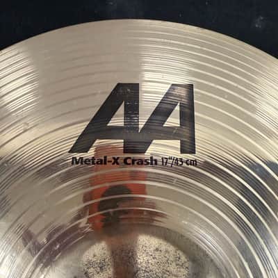 Used Sabian AA Metal-X 17" Crash Cymbal 1358 grams image 2