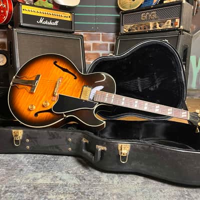 Gibson ES-165 Herb Ellis Vintage Sunburst 1998 Hollow Body Electric Guitar image 13