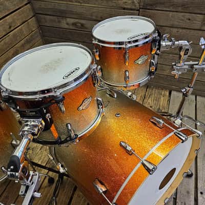Drum Kit Pearl Masters MCX All Maple, Orange Sparkle Fade USED! RKMCX201025 image 7