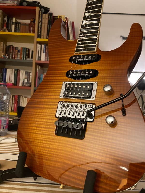 Jackson Custom Shop Soloist SL-1 2001 - Flamed Sunburst | Reverb Lithuania