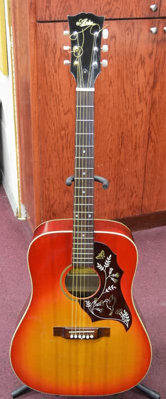 Vintage 1970's Aria A-621 Hummingbird 6-String Acoustic Guitar