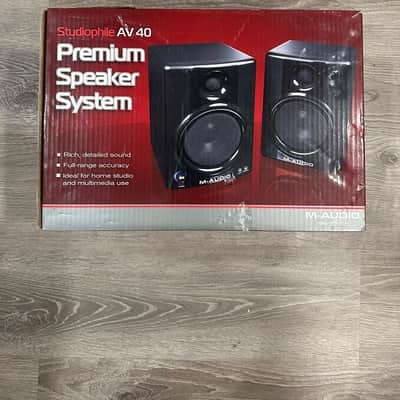 M-Audio AV40 Desktop Speakers (Pair) 2010s - Black image 1