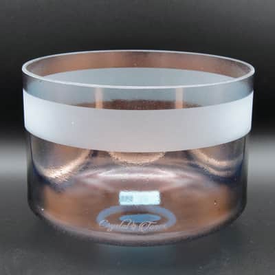 Crystal Tones 9" Tibetan Quartz Copper Quartz Crystal Singing Bowl (C4+40) image 3