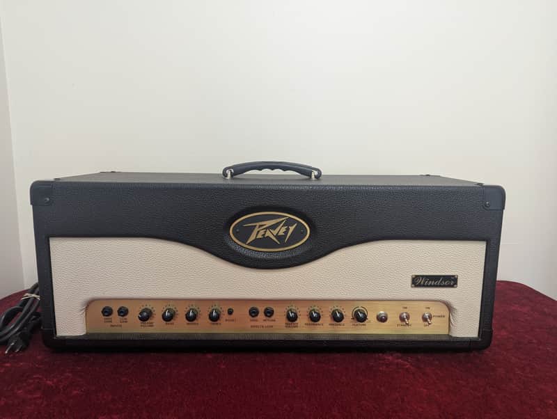 Peavey Windsor 100-Watt All Tube Guitar Amp Head 2000s - Black and Cream Amplifier image 1