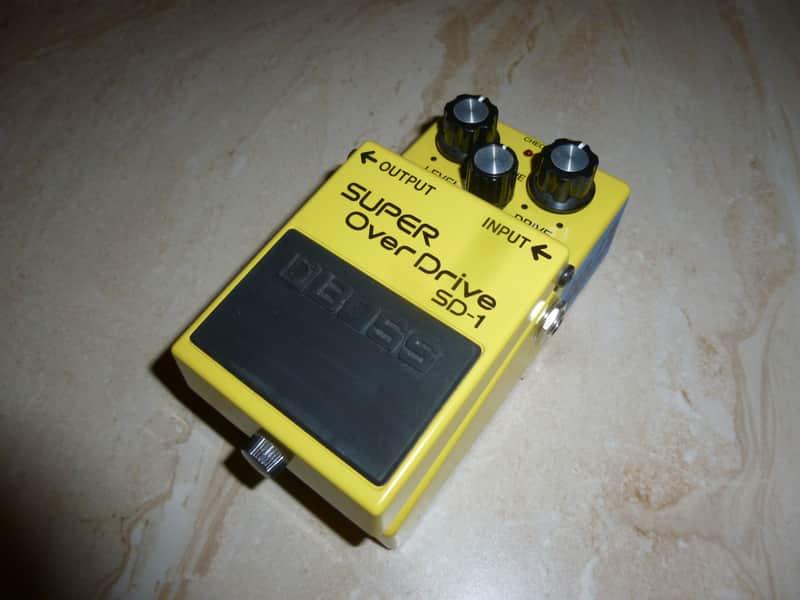 Boss SD-1 Super OverDrive (Silver Label) 1997 - Present - Yellow image 1