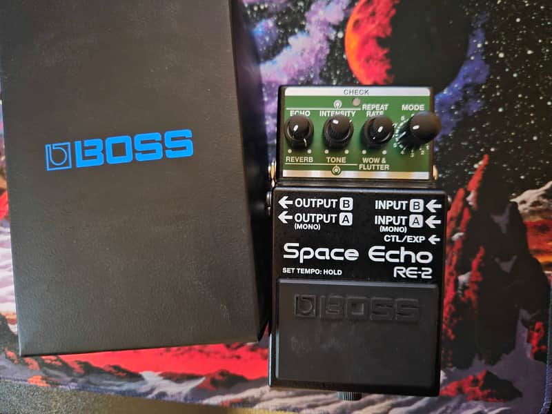 Boss RE-2 Space Echo 2022 - Present - Black / Green image 1