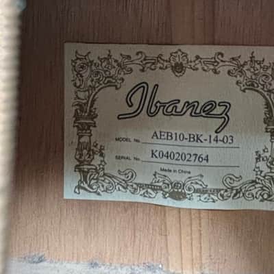 Ibanez AEB10 Bk image 5