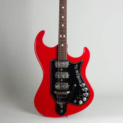 Wandre  Doris Solid Body Electric Guitar (1966), black gig bag case. image 1