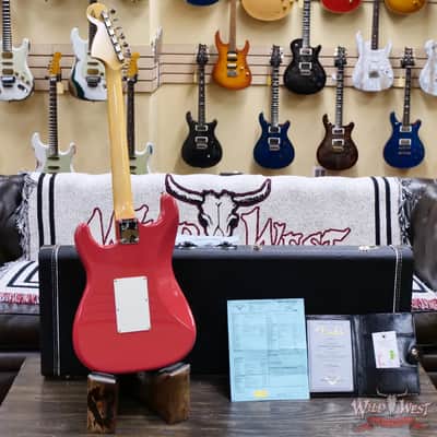 2026 Fender Custom Shop Wild West Lightning Stratocaster Floyd Rose HH Maple Neck Matching Color Large Headstock 22 Frets NOS Fiesta Red 8.10 lbs image 9
