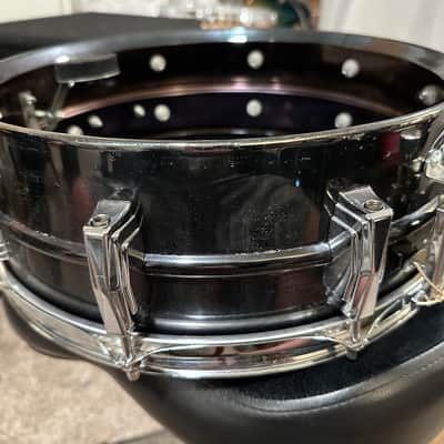 Ludwig Pointy B/O Badge 1970s 70’s 5x14 Black Beauty Snare Drum 1977-1979 image 2