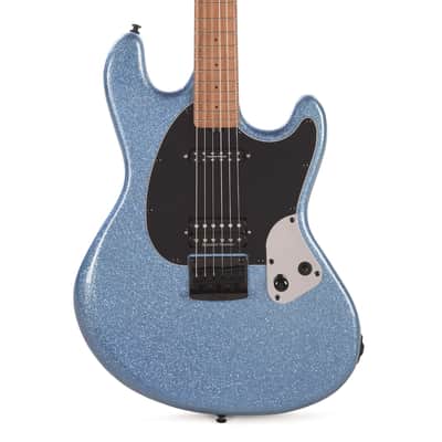 Sterling by Music Man Fluff Artist Series StingRay Guitar Amana Boat Blue image 2