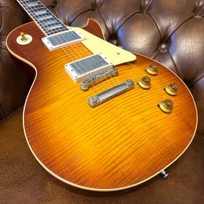 2024 Gibson Custom Shop 1959 Les Paul Hand Picked Top - Iced Tea image 3