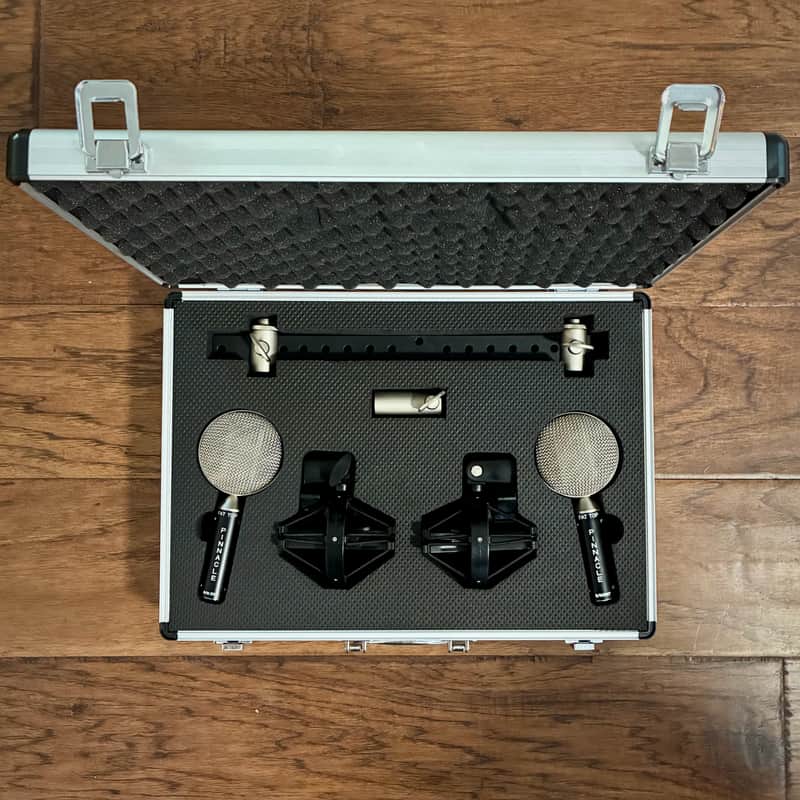 Pinnacle Microphones Fat Top Ribbon Microphone Stereo Pair - Black image 1