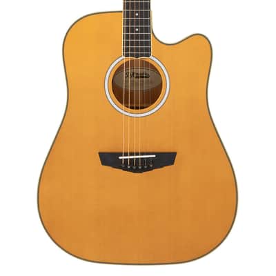 D'angelico Excel Bowery Dreadnought CE - Vintage Natural - Open Box image 1