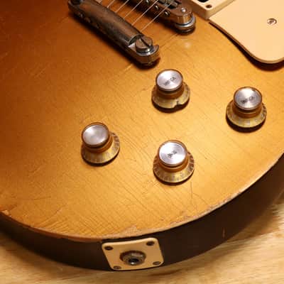 Gibson Les Paul Studio '50s Tribute Heavy Relic - 2016 - Satin Gold Top 45843 image 19