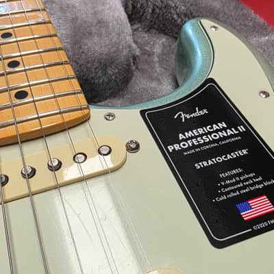 Fender American Professional II Stratocaster BRAND NEW Surf Green Metallic Pearl Maple Neck MN Postmodern Deluxe Heel USA Strat Guitar image 5