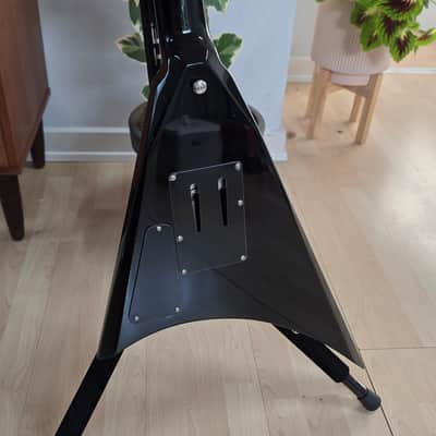 Grover Jackson Concorde Randy Rhoads Flying V BRAND NEW 2015 GJ2 NOS Limited Edition Discontinued Black Pinstripe Alexi Laiho FR Floyd Rose HH Hipshot Tuners TIME CAPSULE CASE QUEEN RARE Neck-Thru Collector Guitar image 20