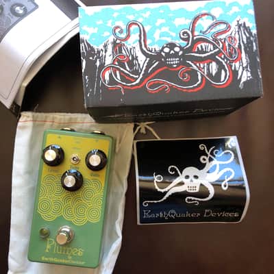 EarthQuaker Devices Plumes Small Signal Shredder Overdrive 2019 - Present - Green / Yellow Print image 1