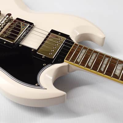 Epiphone '61 Les Paul SG Standard - Aged Classic White image 5