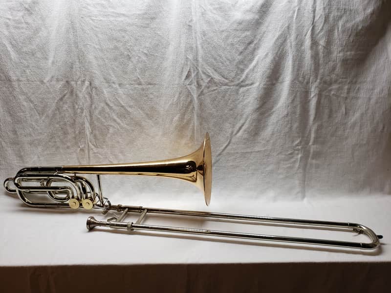 Olds Custom Crafted P-24G Bass Trombone - Double Independent Triggers image 1