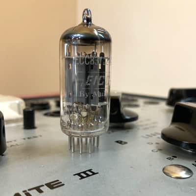 1959 Mullard Blackburn Long Plate 12AX7/ECC83 Tube - f92 imagen 5
