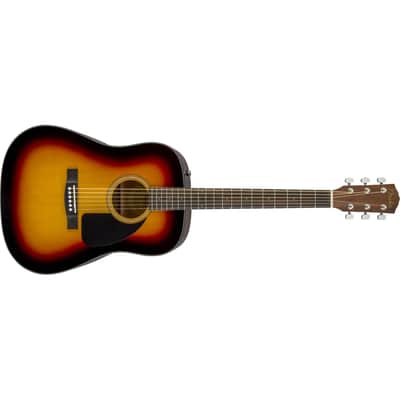 Fender CD-60 Dreadnought V3 w/Case, Walnut Fingerboard, Sunburst image 3