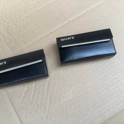 2 x Sony ECM-150T Japan vintage ! Condenser Microphone w/ Case / lavalier pin mic image 10