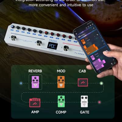 Flamma FB-200, Bass Guitar Multi-Effects Processor, Amp Modeling image 2