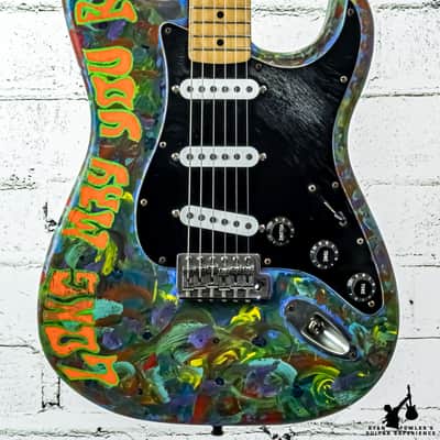 2003 Custom Painted Fender Mexican Stratocaster W / Gigbag | Reverb