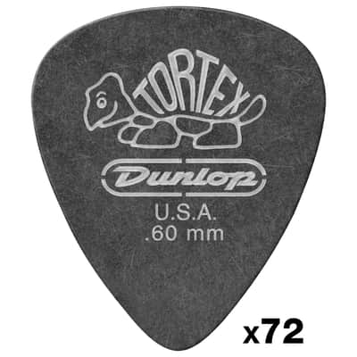 488R60 Tortex Pitch Black 0,60 mm Sachet de 72 Dunlop image 1