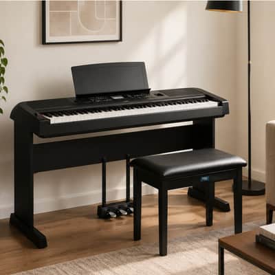 Yamaha DGX670 88-Key Portable Grand Piano Bundle with Stand and Pedal (Black) image 5