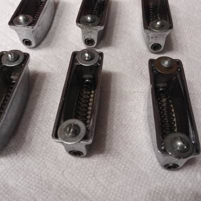 Unknown 6 x Bass Drum Double Lugs w / bolts and washers 1960's chrome image 7