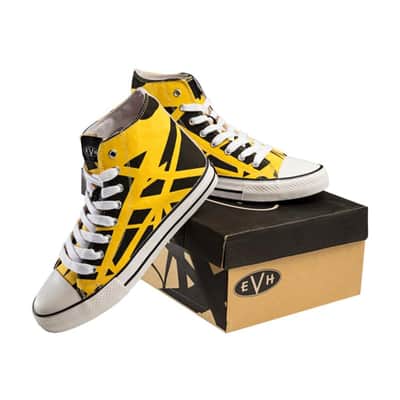 EVH Eddie Van Halen Yellow High Top Shoes - Size 8.5 image 3