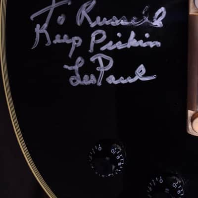 Gibson 57 Custom Shop Les Paul Mickey Baker Model Signed by Les 1957 Black image 9