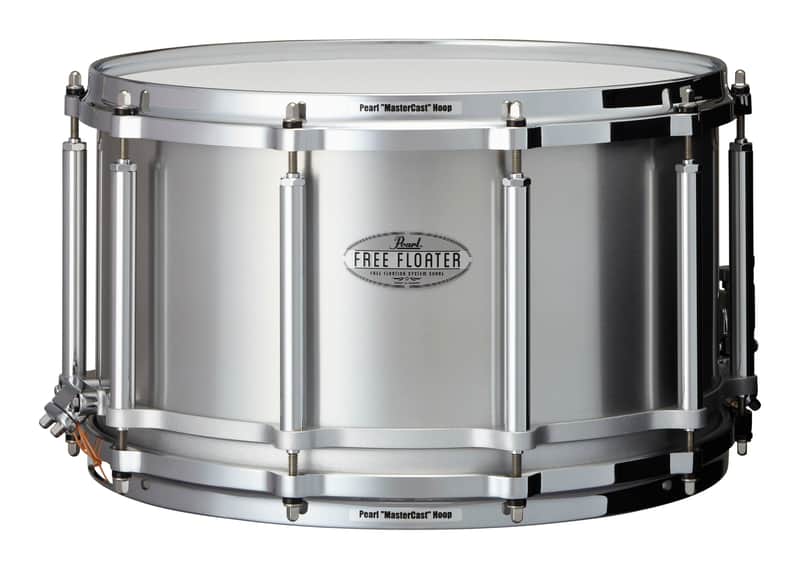 Pearl SEAMLESS ALUMINUM 14"X8" FREE FLOATING SNARE DRUM image 1