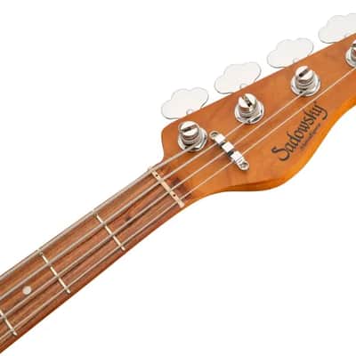 Sadowsky MetroExpress 24-Fret Modern Bass, Morado Fingerboard, 4-String - Solid Candy Apple Red Metallic High Polish image 7