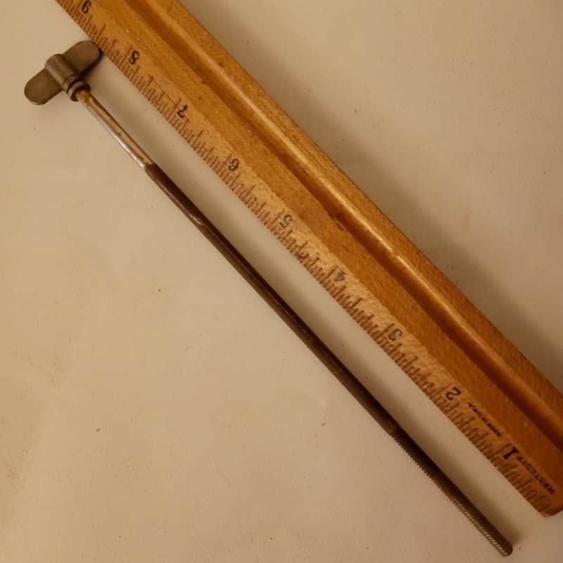 Leedy 8 1/8"Single-Tension Thumb Rod+Collar 10-24 Walberg&Auge Snare/Tom Drum US image 1