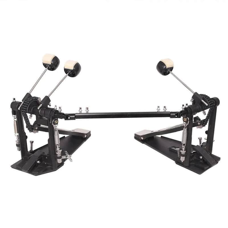 Double Bass Drum Pedal Kick Twin Dual Chain Drive Percussion for rock Music image 1