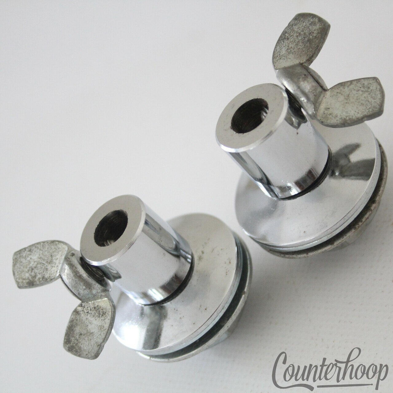 Rogers Disappearing Spur Mounts Bass Drum Leg Receivers 60s Cleveland Holiday US — main photograph
