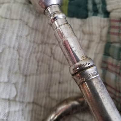 The New Yorker 1920's Silver Plated Trumpet Peashooter Perfect Project! new pics image 6