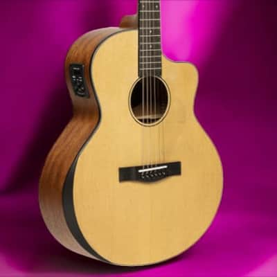 Greg Bennett OM-8CE Orchestra Cedar Top Rosewood Body Fishman
