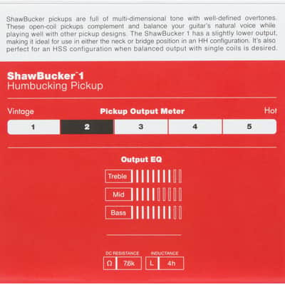 Fender ShawBucker 1 Pickup Zebra image 5