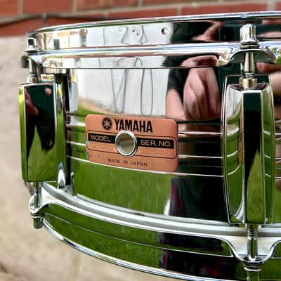 Vintage Yamaha SD-550MA Made In Japan Chrome Over Steel Snare Drum - 1980's image 4