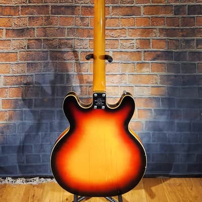 Vintage 1960s Ventura Semi-Hollow Electric Guitar Sunburst image 18