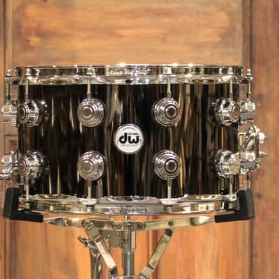 DW Collector's Series 8x14 Black Nickel Over Brass Snare Drum - New! image 1