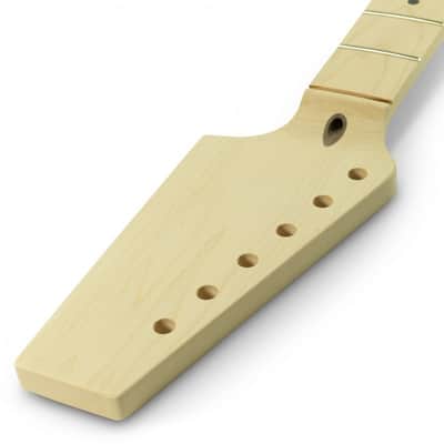 WD Music Pre-Drilled Paddle Headstock 22 Fret Neck For Fender Telecaster Unfinished image 2