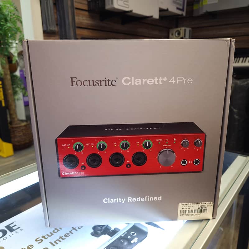 Focusrite Clarett+ 4Pre USB-C Audio Interface | Reverb
