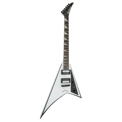 Jackson JS Series Rhoads JS32T 6-String Right-Handed Electric Guitar with Amaranth Fingerboard (White with Black Bevels) image 3